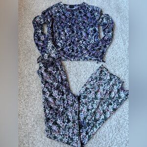 🎇🎆3for&9 Art Class Purple and black Floral set